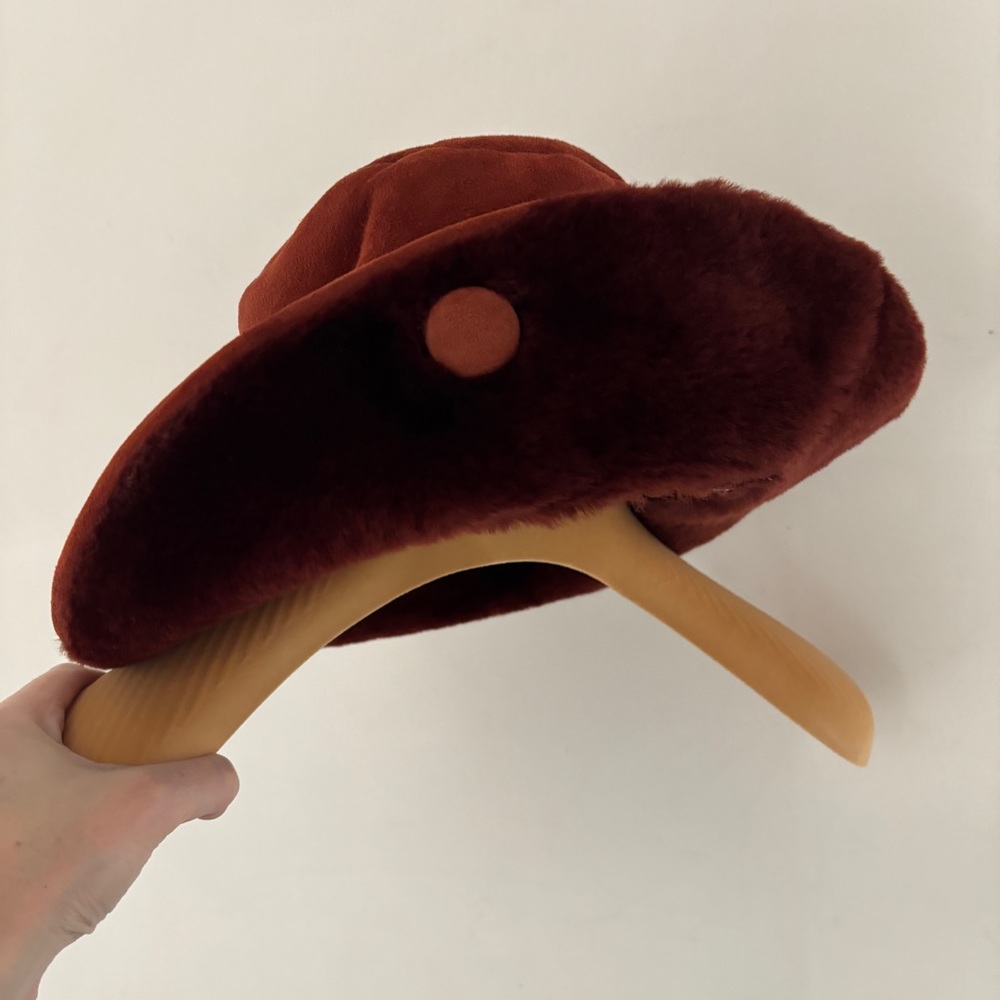 Vintage Susanna Wood lambskin hat